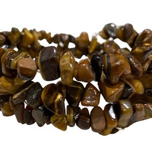 Handmade tiger eye wrap bracelet.